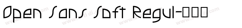 Open Sans Soft Regul字体转换